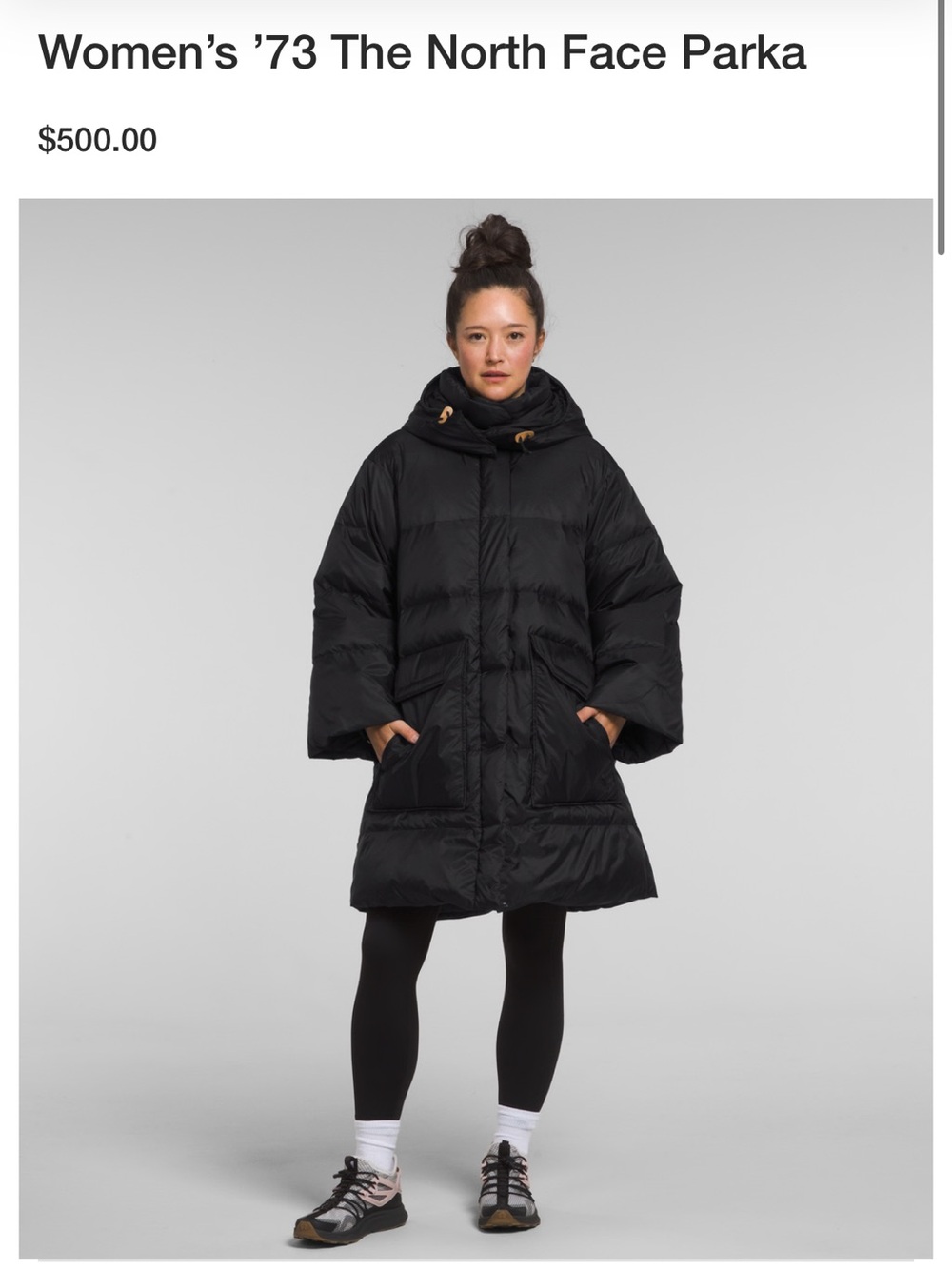The North Face Women’s ‘73 Parka Black Small NEW - Picture 9 of 9